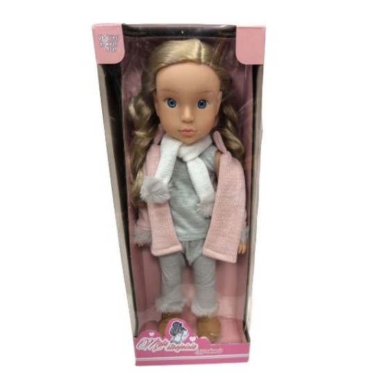 Lalka modowa 38 cm z długimi włosami i stylowym ubraniem