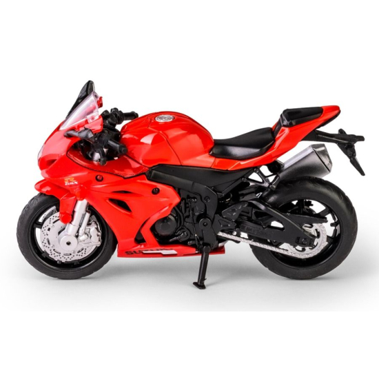 Model kolekcjonerski Suzuki GSX-R1000 z gumowymi oponami