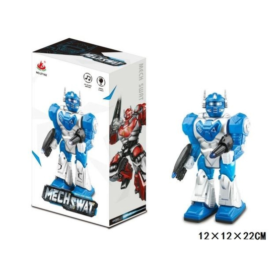 Interaktywny robot zabawka na baterie – chodzący i świecący