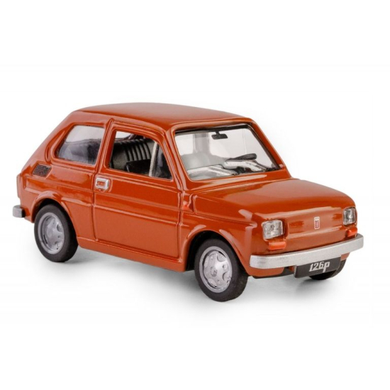 Model kolekcjonerski Fiat 126p PRL – widok przód bok