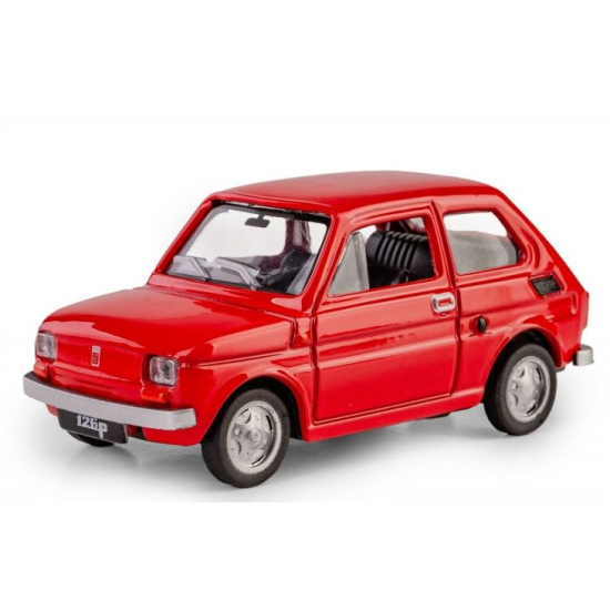 Model kolekcjonerski Fiat 126p PRL – widok przód bok