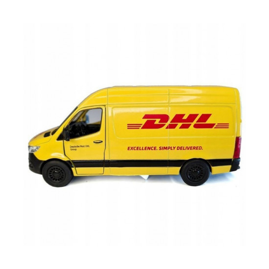 Samochód metalowy Mercedes DHL otwierane drzwi 3083
