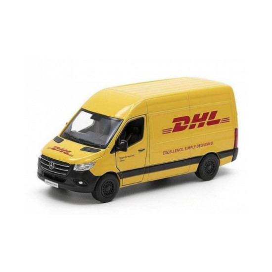 Samochód metalowy Mercedes DHL otwierane drzwi 3083