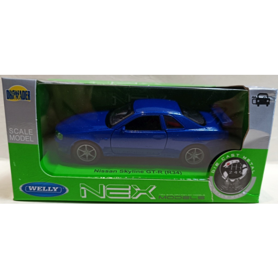 Samochód metalowy Nissan Syline GT-R (R34) Welly