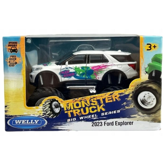Samochód Ford Explorer 2023 Monster Truck Welly Big Wheel Series w oryginalnym pudełku
