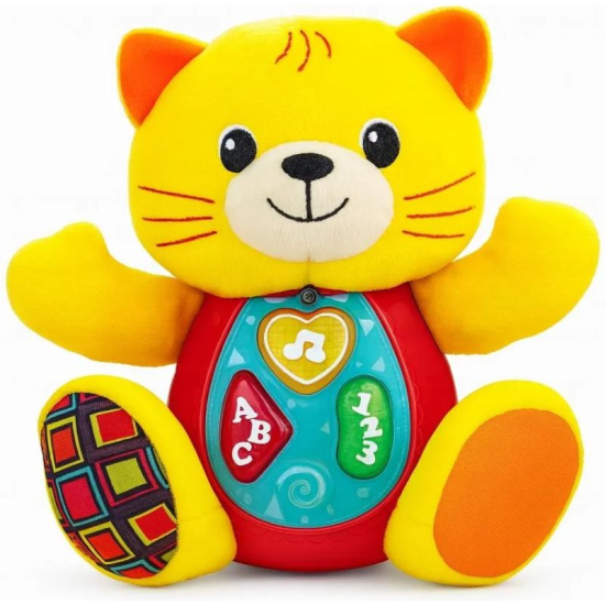 interaktywny kotek z dźwiękiem i światłem dla dzieci