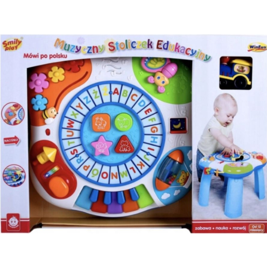 interaktywny stolik dla dziecka 12 miesięcy Smily Play
