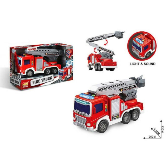Samochód strażacki z efektami świetlnymi i dźwiękowymi – idealna zabawka dla dzieci 3+ z realistycznym sygnałem straży