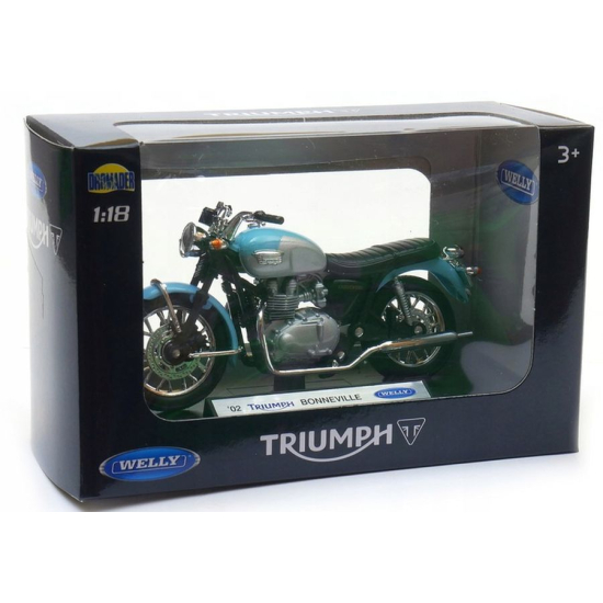 Triumph Bonneville 2002 model motocykla 1:18 WELLY