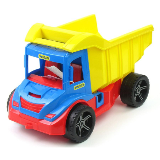 Samochód Wywrotka Wader 35 cm – zabawka edukacyjna dla dzieci 3+ do zabawy w piaskownicy.