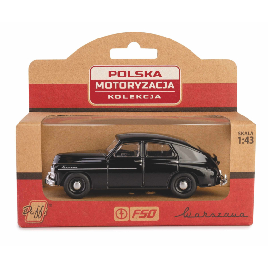 Warszawa M20 czarna Daffi 1:43 – model metalowy Kolekcja PRL
