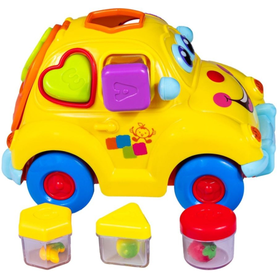Auto z sorterem kształtów i efektami świetlnymi Smily Play