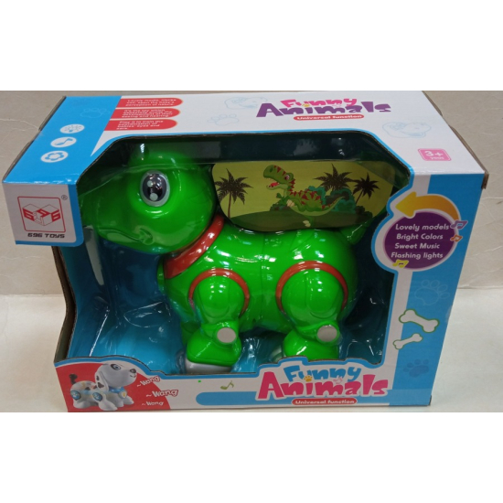 Zabawka dinozaur na baterie światło dźwięk 0293