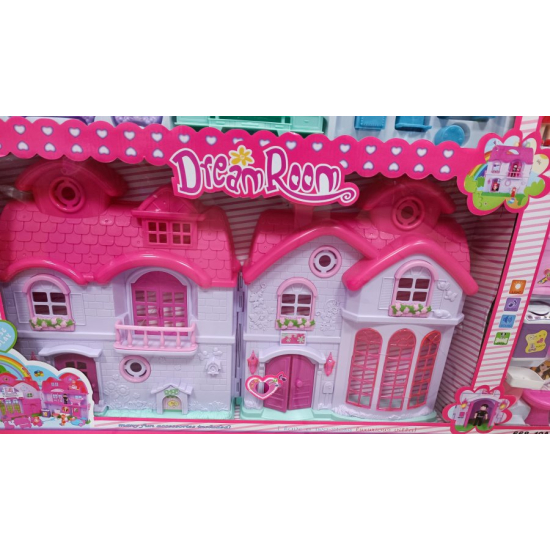 Domek dla lalek z efektami świetlnymi i dźwiękowymi, zestaw dla dzieci