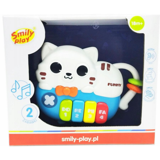 mini pianinko kotek smily play zabawka muzyczna