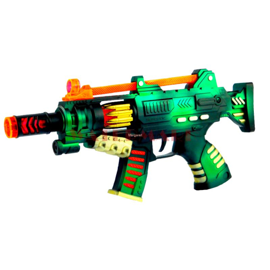 Karabin zabawkowy na baterie ze światłem LED i dźwiękiem