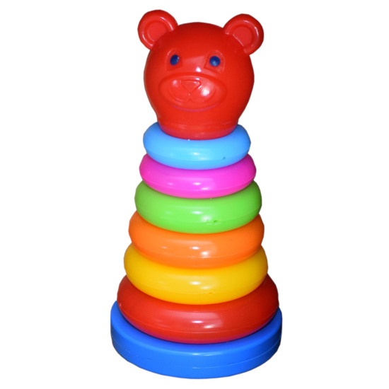 Piramidka Miś – edukacyjna zabawka dla niemowląt i małych dzieci