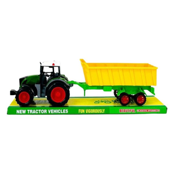 Duży traktor z dużą przyczepą dla chłopca  51 cm 2179