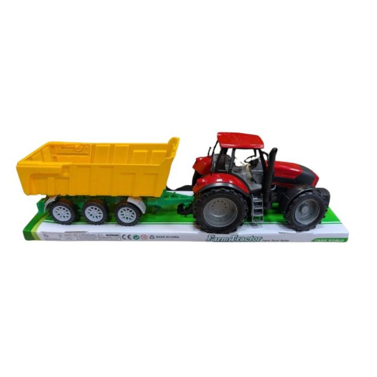 Zabawka duży traktor z przyczepą dla chłopców 4227s