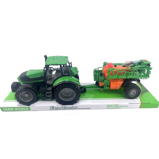 Zabawka duży traktor z opryskiwaczem Farm World 6936 – maszyna rolnicza dla dzieci