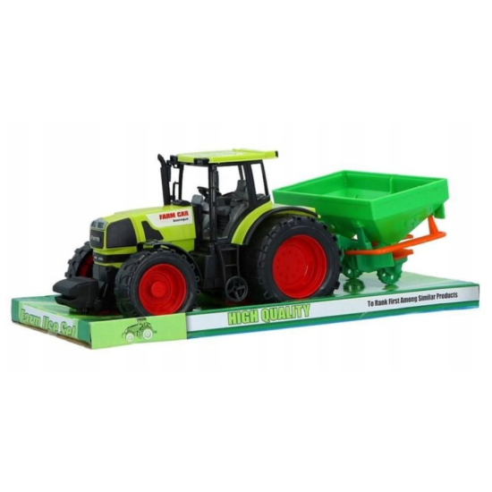 Duży traktor z napędem i maszyną rolniczą siewnik 33 cm dla dzieci od 3 lat