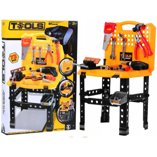Warsztat dla dzieci -narzedzia dla cchłopców 55 el