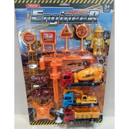 Zestaw budowlany dla chłopca betoniarka koparka wywrotka 5311