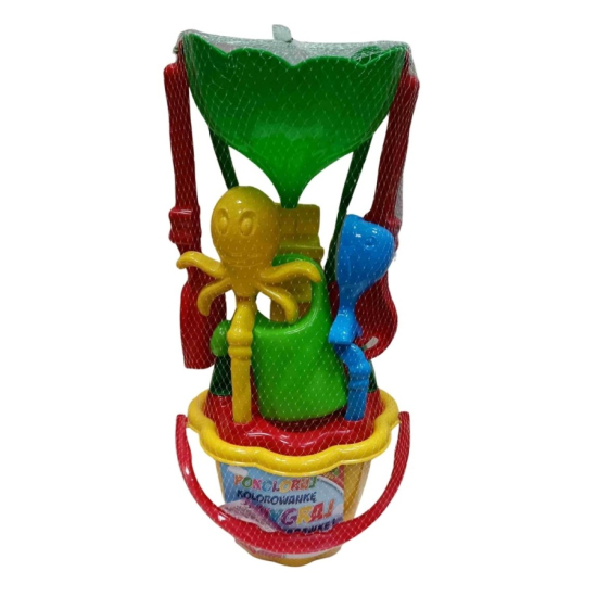 Zestaw do piasku młynek konewka wiaderko dla dziecka 9048