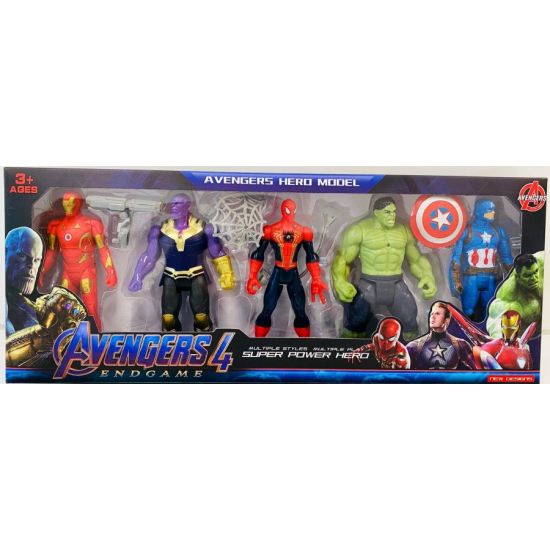 zestaw figurek wojowników Avengers 4 z bronią