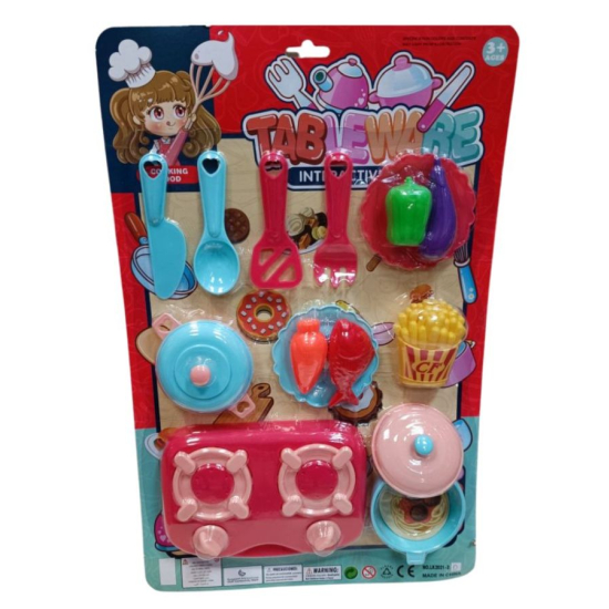 Zestaw kuchenny dla dziewczynek kuchenka i akcesoria 5400