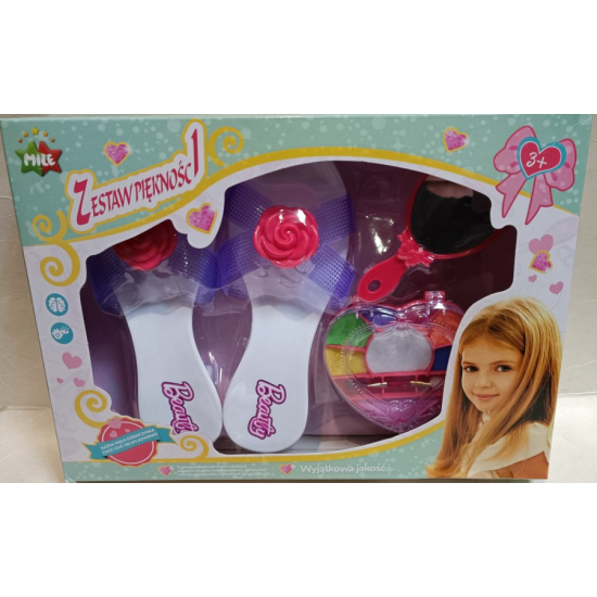 Zestaw piękności buciki malowidła lusterko dla dziewczynki 3178