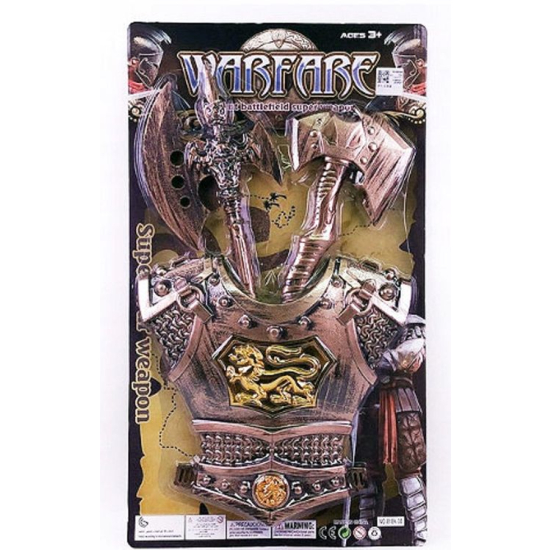 Zestaw wojownika dla dzieci tarcza i topory