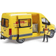 Model Bruder Sprinter DHL z paczkami i skrzynką transportową