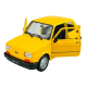 Metalowy model FIAT 126p Maluch PRL WELLY żółty