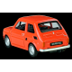 Tył modelu Fiat 126p Czterdziestolatek z tablicą rejestracyjną 56-48-WL w skali 1:43