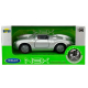 Metalowy model Porsche 550 Spyder Welly NEX w opakowaniu witrynkowym, kolor srebrny, skala 1:34.