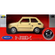 Miniatura Fiat 126p Maluch Welly beżowy metalowy model kolekcjonerski