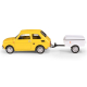 Fiat 126p zestaw z przyczepą kolekcja PRL