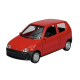 Miniatura Fiat Seicento Welly czerwony widok z przodu klasyczny model