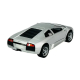 Model Lamborghini Murcielago Welly srebrny widok z tyłu detal