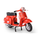 Model skutera Vespa 200 Rally czerwony widok z boku