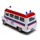 Kultowy mikrobus NYSA 522 Ambulans pogotowie model metalowy Welly widok z tyłu