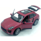 model Porsche Macan Turbo 1:24 Welly bordowy