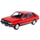 Czerwony model kolekcjonerski FSO Polonez 1:24 – widok z przodu i z boku