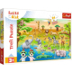 Trefl Puzzle Maxi 24 elementy Babies and the Bear – zwierzęta safari,