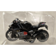 Czarny motor sportowy ZXY Die-Cast 1:14 – zabawka i model kolekcjonerski
