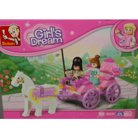 Klocki Sluban b0239 konik z kareretą 99el.