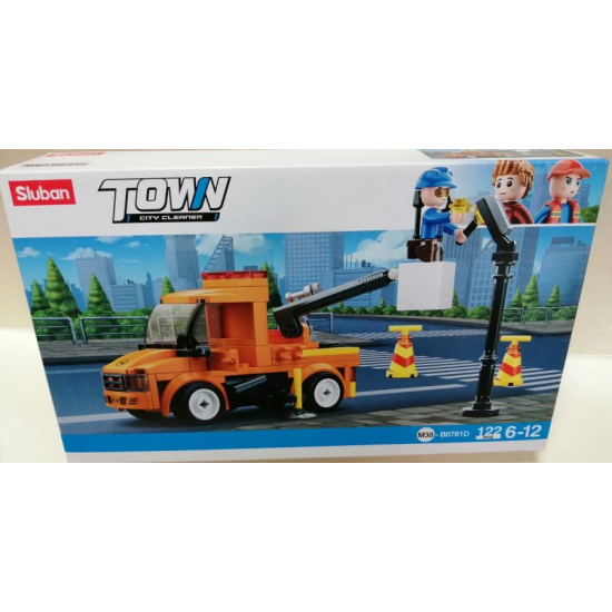 Klocki Sluban B0781D samochód budowlany z koszem 122 el.