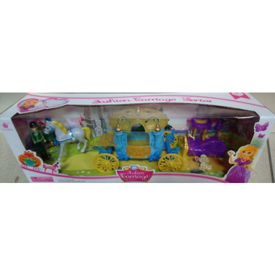 Zabawka kareta z konikiem dla dziewczynek 6302