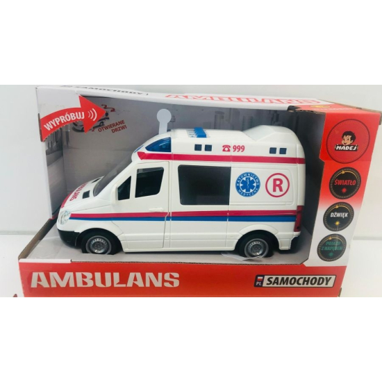 Samochód ambulans pogotowie na baterie otwierane drzwi
